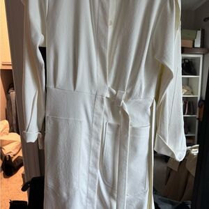 Tibi Ivory Wrap Dress